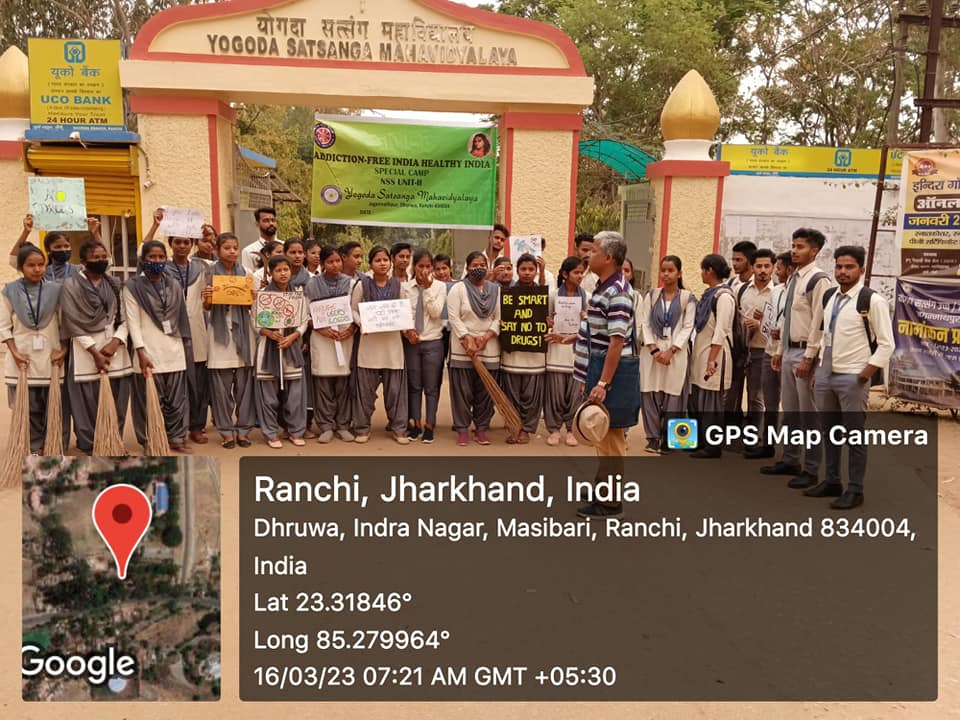 NSS Unit II of our college organized a weeklong special camp under the theme -Addiction-free India Healthy India