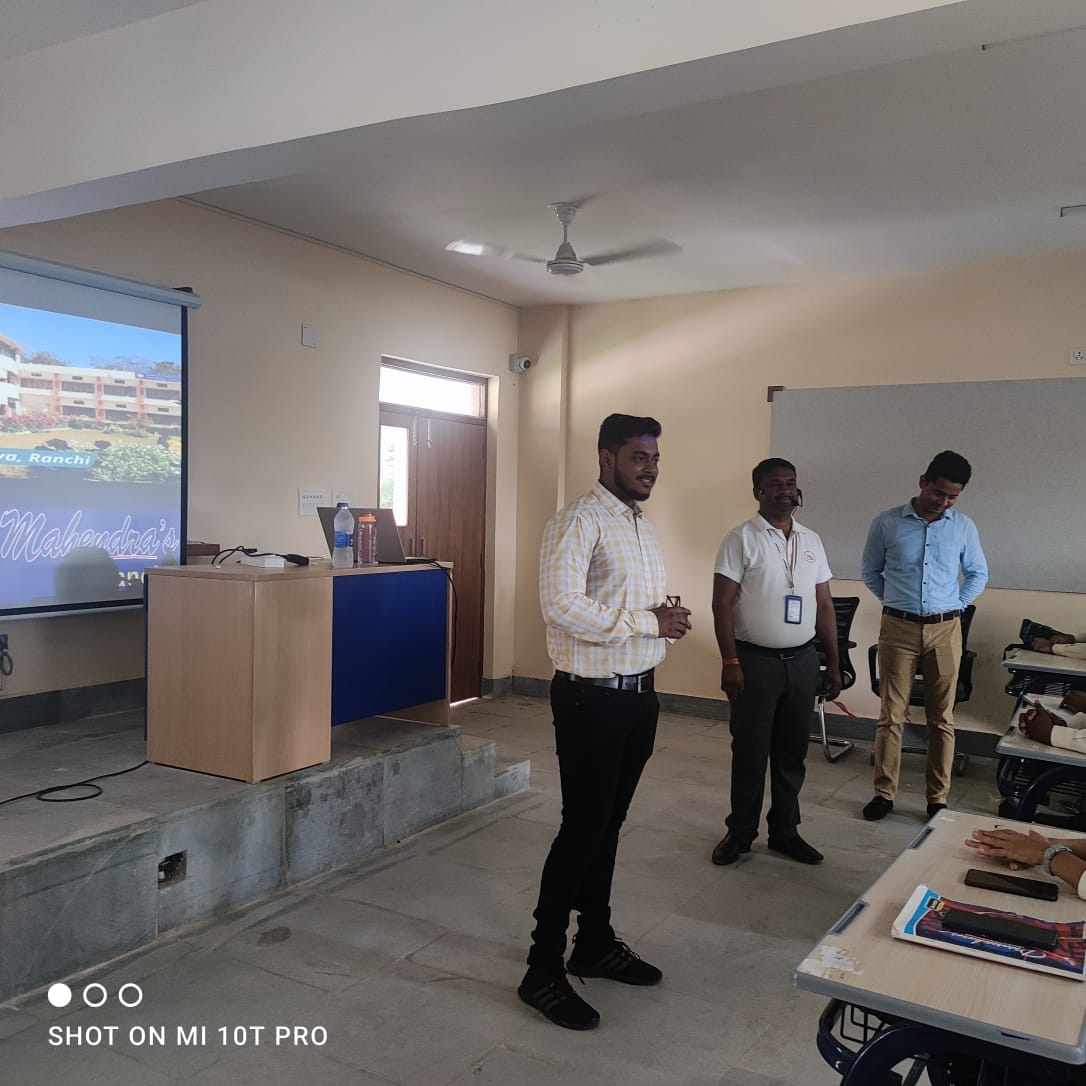 An insightful Career Awareness Session was jointly organized by the Department of Commerce and Mahindra Ranchi