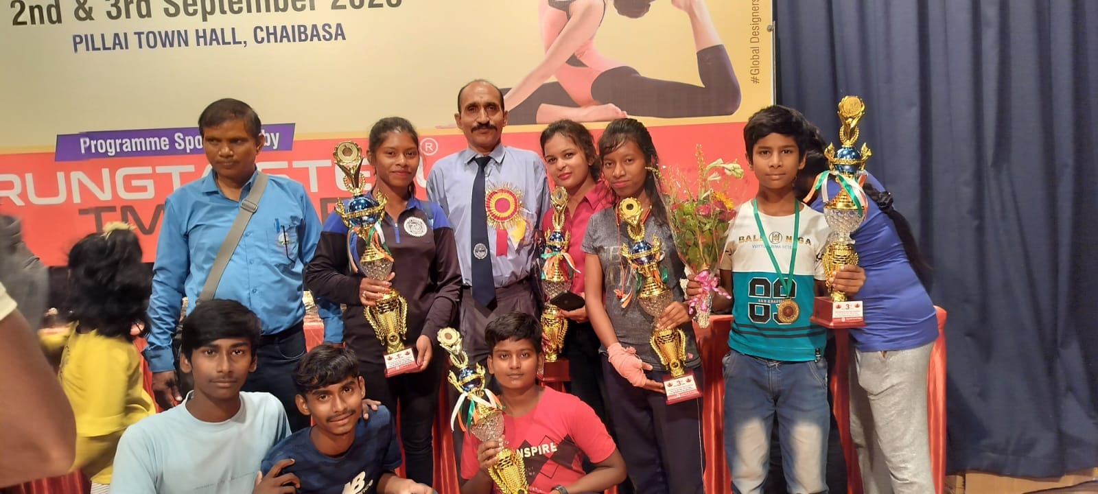 Congratulations to our talented students for their outstanding achievements at the 23rd Jharkhand State Yogasana Sports Championship 2023