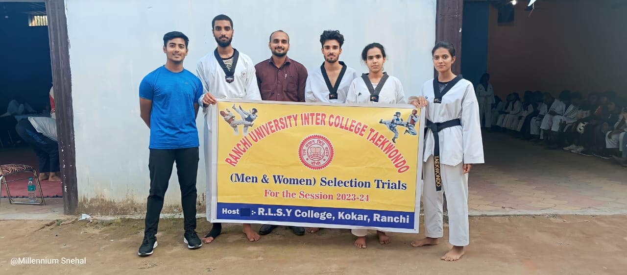 We are pleased to announce that five students from our college participated in the Ranchi University Taekwondo Men & Women Selection Trials
