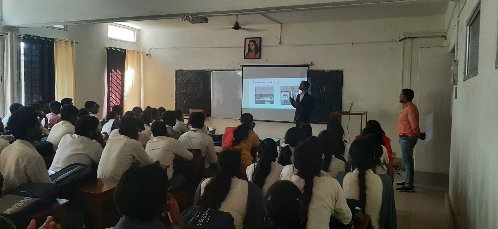 The Department of Botany and Physics collaborated to host an event titled- An Awareness for the Future Scope of Science and Laboratory Work in the Forensic Science Department.