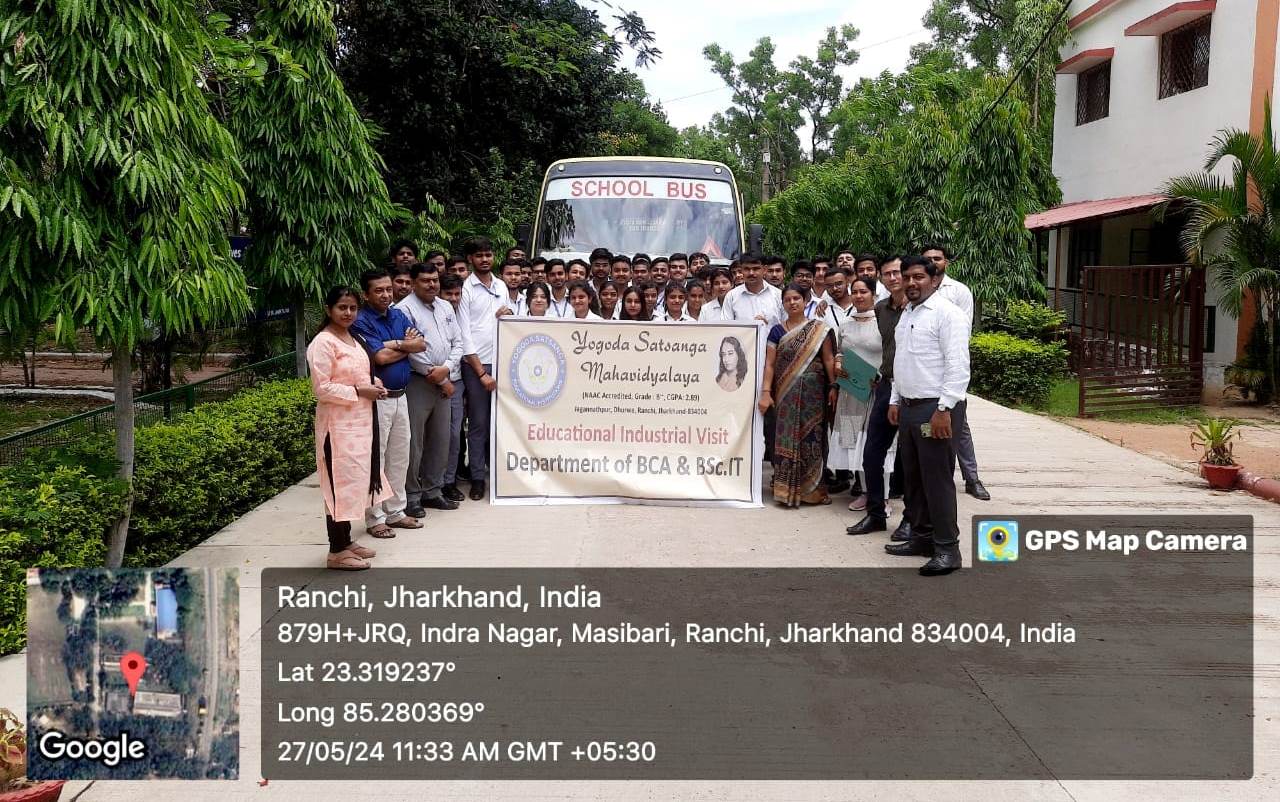 The *Department of Computer Applications* organized an educational industrial visit to Bright Code Software Solution Pvt. Ltd. for final year students of the 2021-24 session .