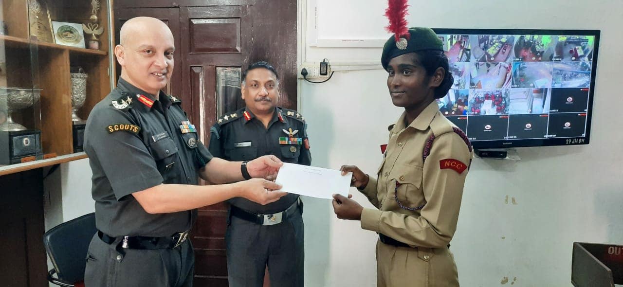 Our N.C.C Cadets Vikash Kumar, Regina Tigga and Balwant Lohra participated in the Pre Republic Day camp IGGBC-2022.